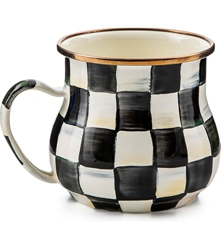 Amazon.co.jp: mackenzie-childs Courtlyチェックエナメルピンチボウル